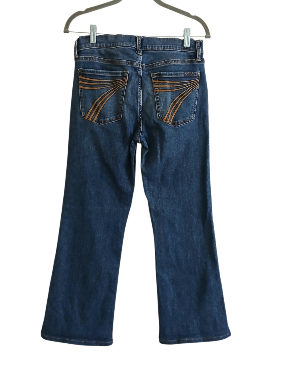 7 For All Mankind Tailorless Dojo High Wave Jeans Women's 27 Medium Wash HEMMED